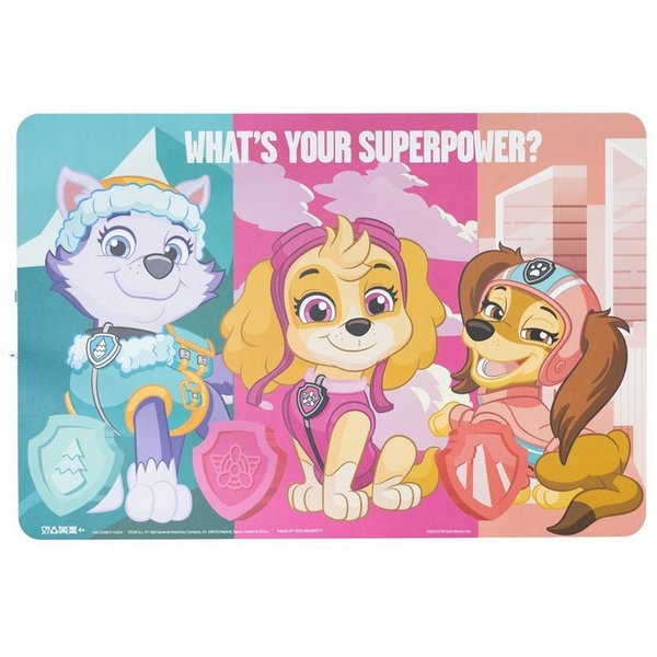 PAW PATROL Platzset Platzdeckchen Kinder 43 x 28,1 cm zum Schutz der Tischfläche
