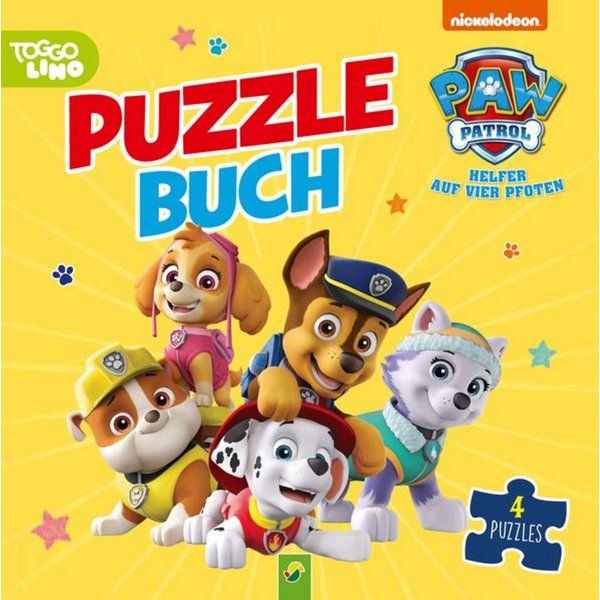 PAW Patrol Puzzlebuch, Mit 4 Puzzles à 12 Teilen / Katharina Bensch, Schwager & Steinlein Verlag