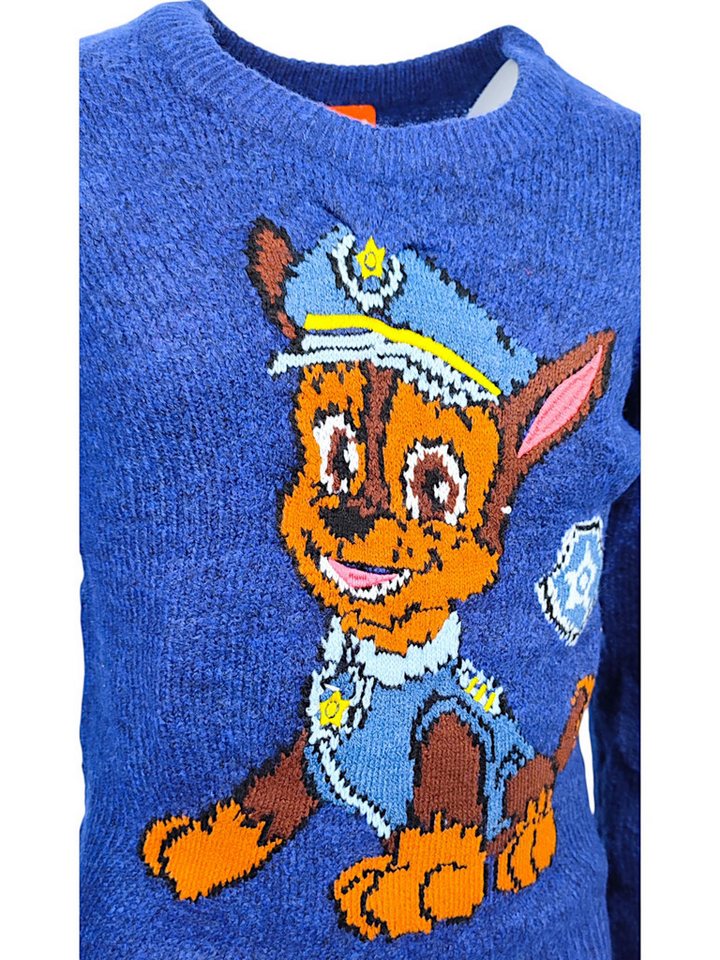 PAW PATROL Strickpullover Chase Jungen Pullover Größe 98-128 cm – Bild 4 von 4