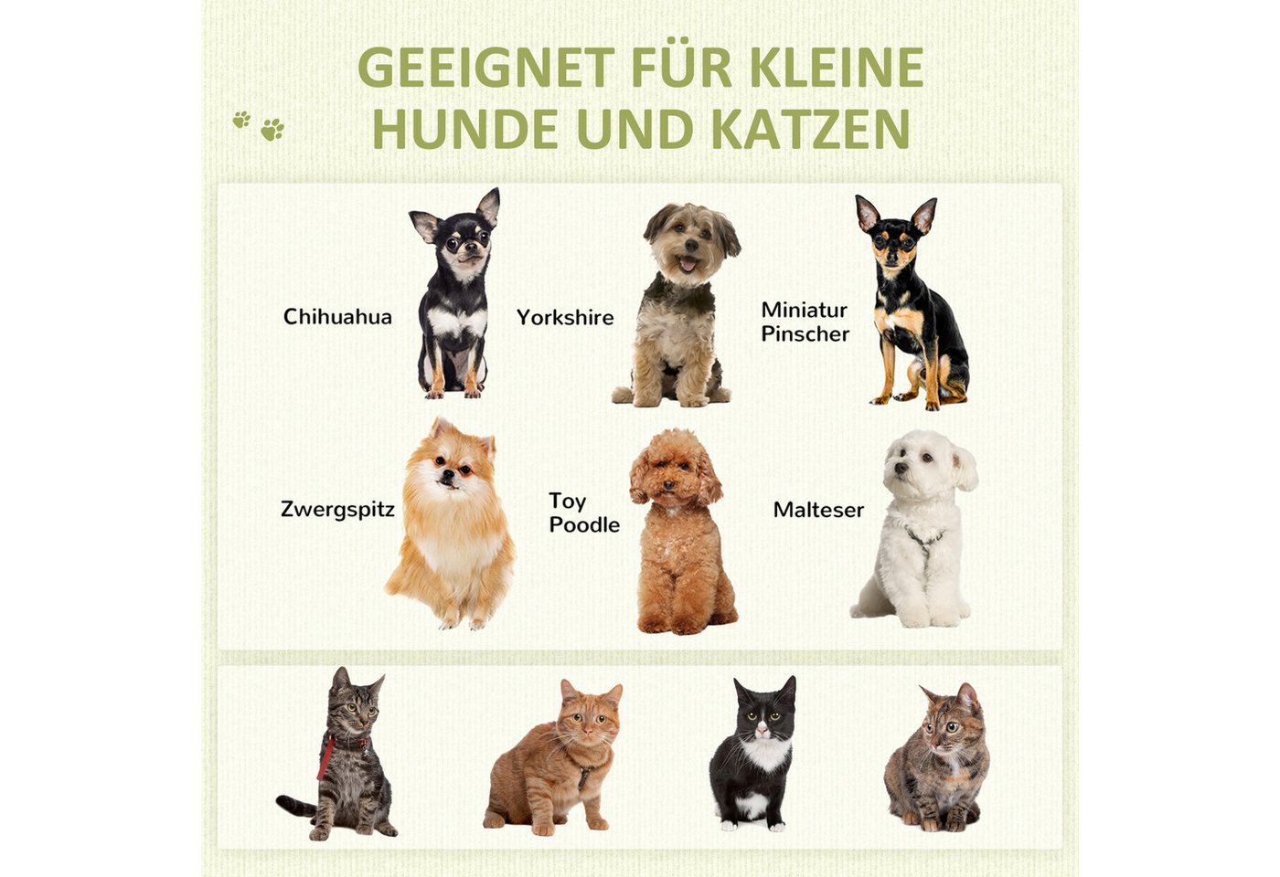 PawHut Tierbett Tipi Zelt, Katzenzelt mit abnehmbar und waschbar Kissen, Spielball, Oxfordstoff, für Katzen unter 5kg, Mini Hunde, 60 x 60 x 76 cm, Gelb – Bild 4 von 5