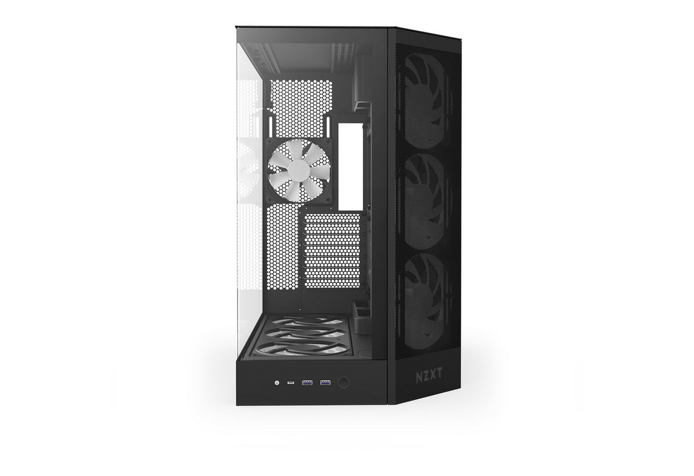 NZXT PC-Gehäuse NZXT H9 Flow RGB+, Tower-Gehäuse, (Temperd Glass – Bild 2 von 5