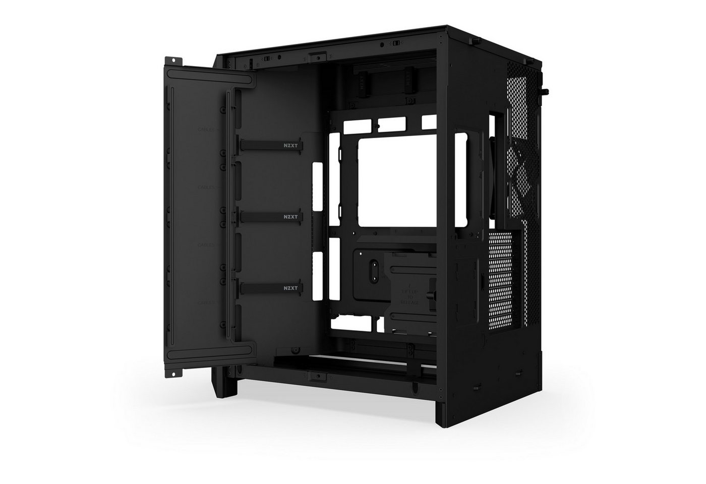 NZXT PC-Gehäuse NZXT H9 Flow RGB+, Tower-Gehäuse, (Temperd Glass – Bild 5 von 5