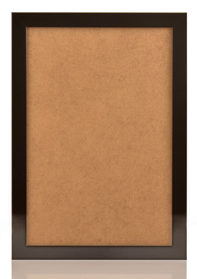 PCH[art] Bilderrahmen Rahmen New Alaya, in: weiß schwarz Alu, Größe: 10x15 bis 90x120 cm, für 1 Bilder, MDF Leiste ummantelt mit Dekorfolie – Bild 5 von 5