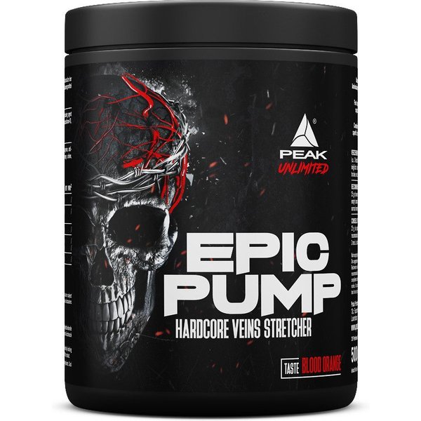PEAK EPIC Pump 500g - Blood Orange Pulver, 0.5 g, Pulver