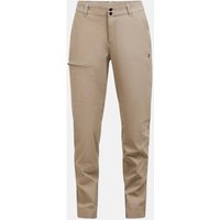 PEAK PERFORMANCE Damen Hose W Iconiq Pants-AVID BEIGE, Größe XL in Braun