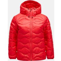 PEAK PERFORMANCE Damen Jacke W Helium Down Hood Jacket-BRILLIANT RED, Größe S in Rot