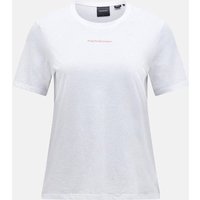 PEAK PERFORMANCE Damen Shirt W Explore Graphic Tee-WHITE-BRILLIANT RE, Größe M in Weiß