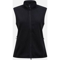 PEAK PERFORMANCE Damen Weste W Pile Vest-BLACK, Größe M in Schwarz