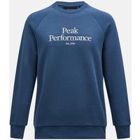 PEAK PERFORMANCE Herren Sweatshirt M Original Crew-BLUE STEEL, Größe L in Blau