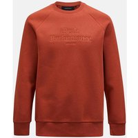 PEAK PERFORMANCE Herren Sweatshirt M Original Crew-SPICED, Größe XL in Rot