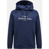 PEAK PERFORMANCE Herren Sweatshirt M Original Hood-BLUE SHADOW-OFFWHITE, Größe S in Blau