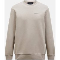 PEAK PERFORMANCE Herren Sweatshirt M Original Small Logo Cre-AVID BEIGE, Größe XL in Braun