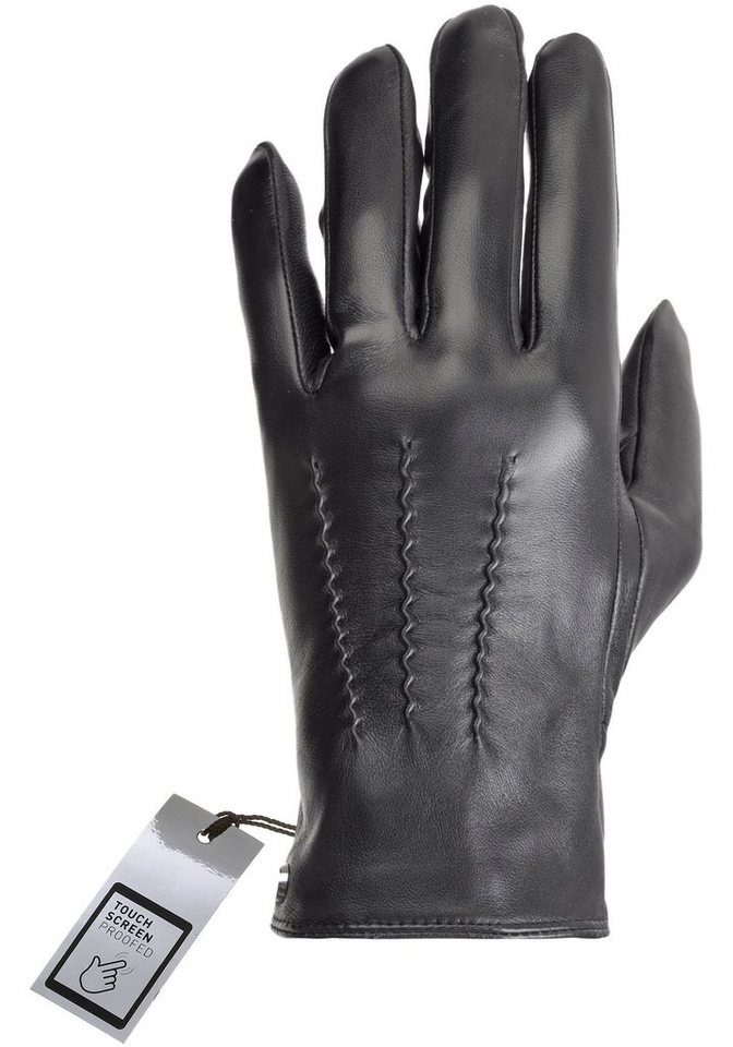 PEARLWOOD Lederhandschuhe Gates, weiches Innenfutter aus Fleece – Bild 5 von 5