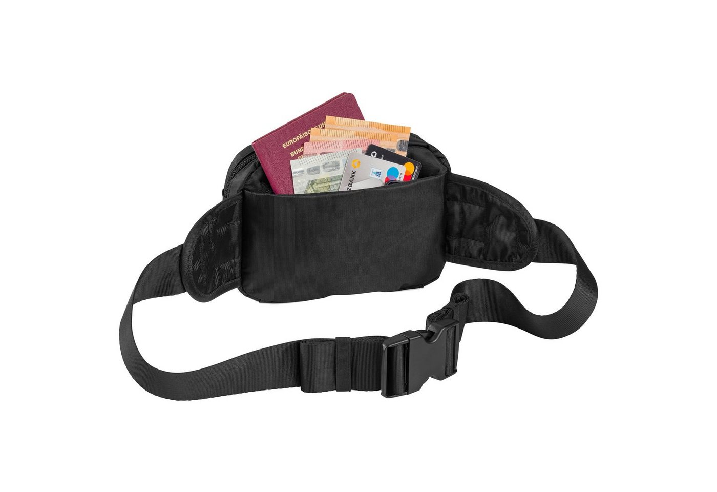 PEDEA Bauchtasche Gürteltasche, flexibel, wasserabweisend, RFID/NFC - Schutz integriert, wasserabweisend – Bild 5 von 5