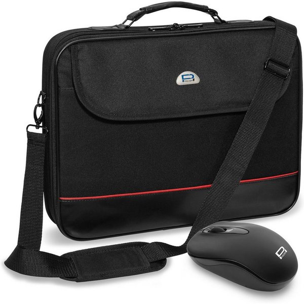 PEDEA Laptoptasche Notebooktasche 13,3 / 15,6 / 17,3 / 18,4 / 20,1 mit Maus (13,3 Zoll (33,8 cm), mit Funkmaus), mit stabilem Schutzrahmen, wasserabweisend, ver