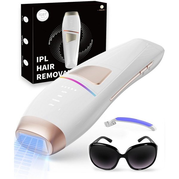 pedete IPL-Haarentferner Laser Haarentfernung,Haarentfernungsgerät,IPL Geräte Haarentfernung, 999,999 Lichtimpulse Lichtimpulse, HR/SC/HR+ 3-in-1-Funktion mit 9
