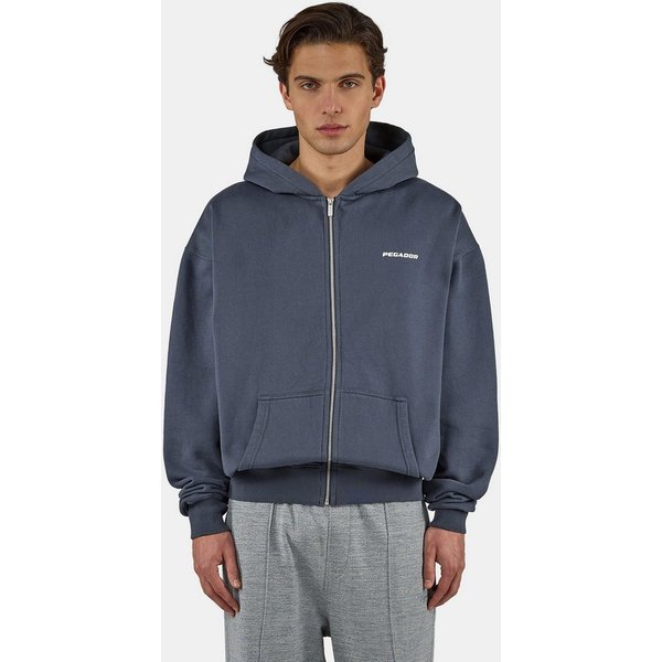 PEGADOR Kapuzensweatjacke Colne Logo Oversized Sweat Jacket Baumwollmischung, oversize