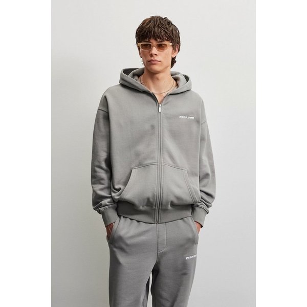 PEGADOR Kapuzensweatjacke Logo Oversized Sweat Jacket Baumwollmischung, oversize