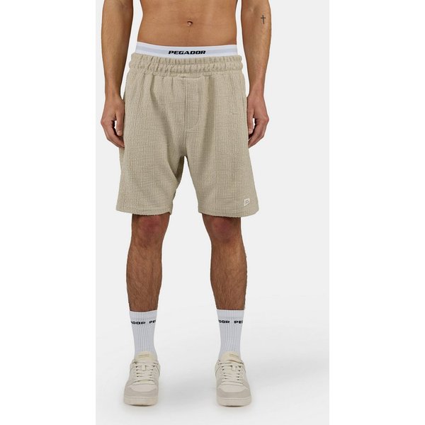 PEGADOR Shorts Libco Structured Knit Shorts Materialmix, regular fit
