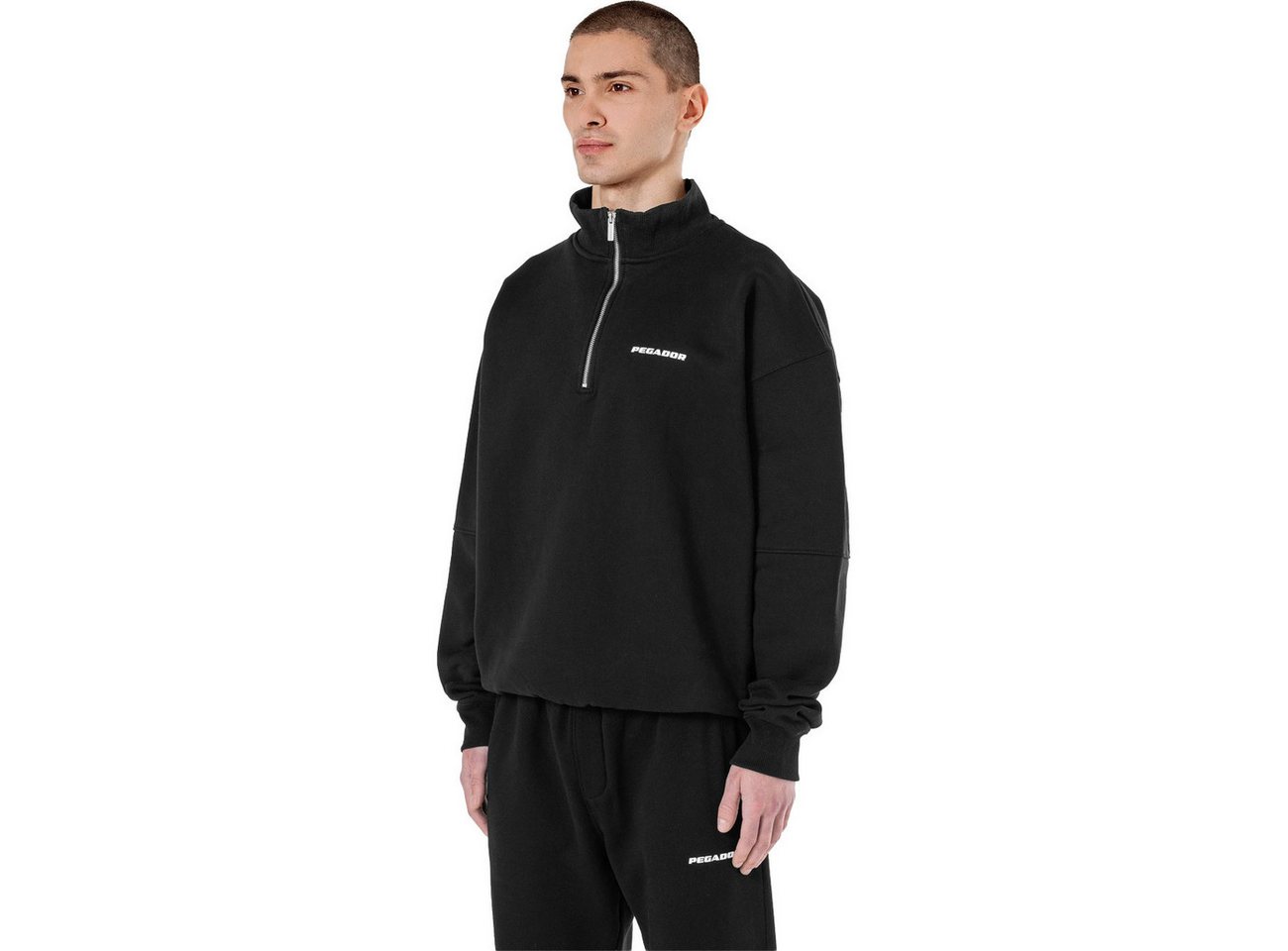 PEGADOR Sweatshirt Logo Oversized Half Zip Sweater Logo Oversized Half Zip Sweater – Bild 3 von 5