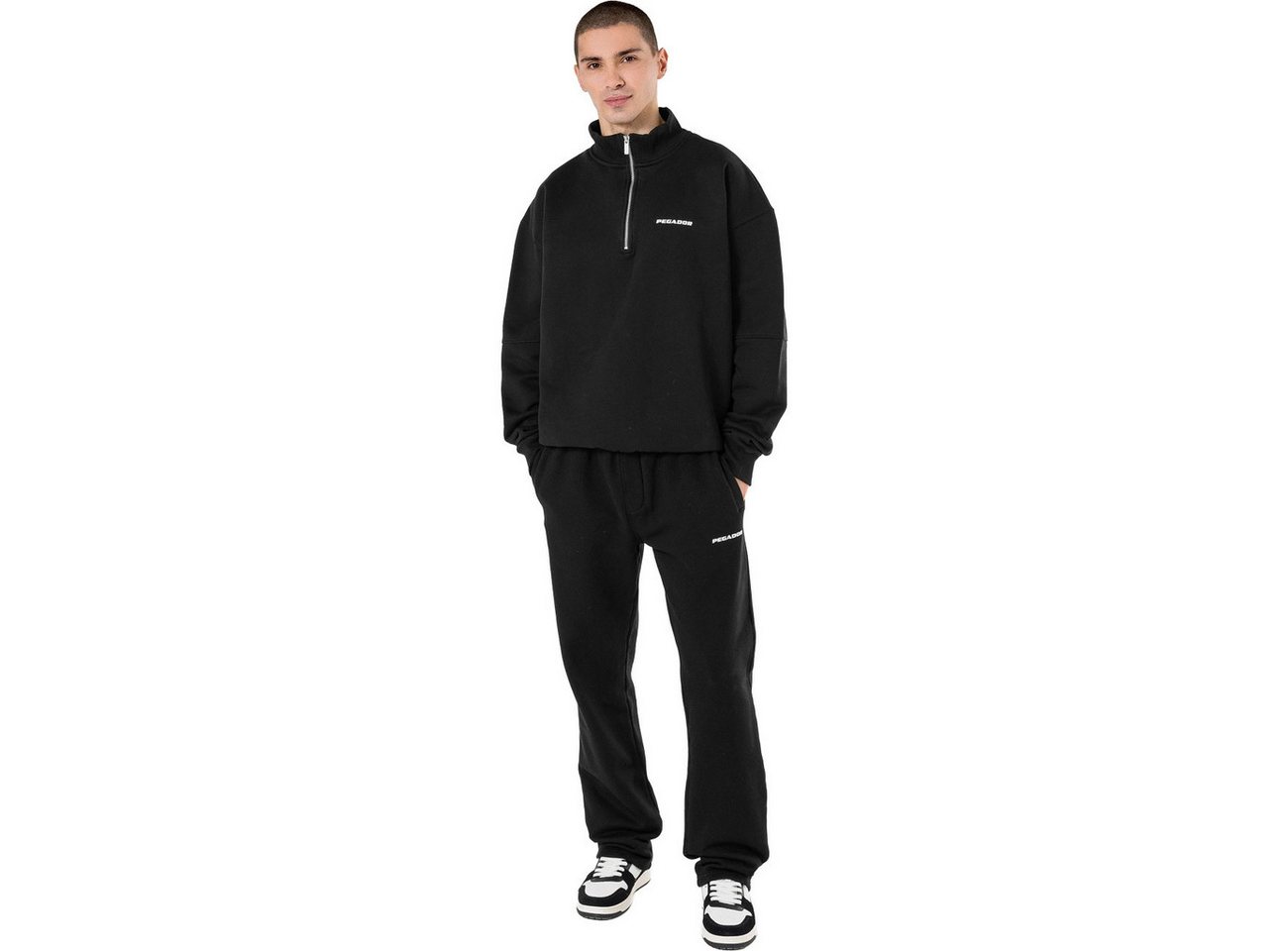 PEGADOR Sweatshirt Logo Oversized Half Zip Sweater Logo Oversized Half Zip Sweater – Bild 5 von 5