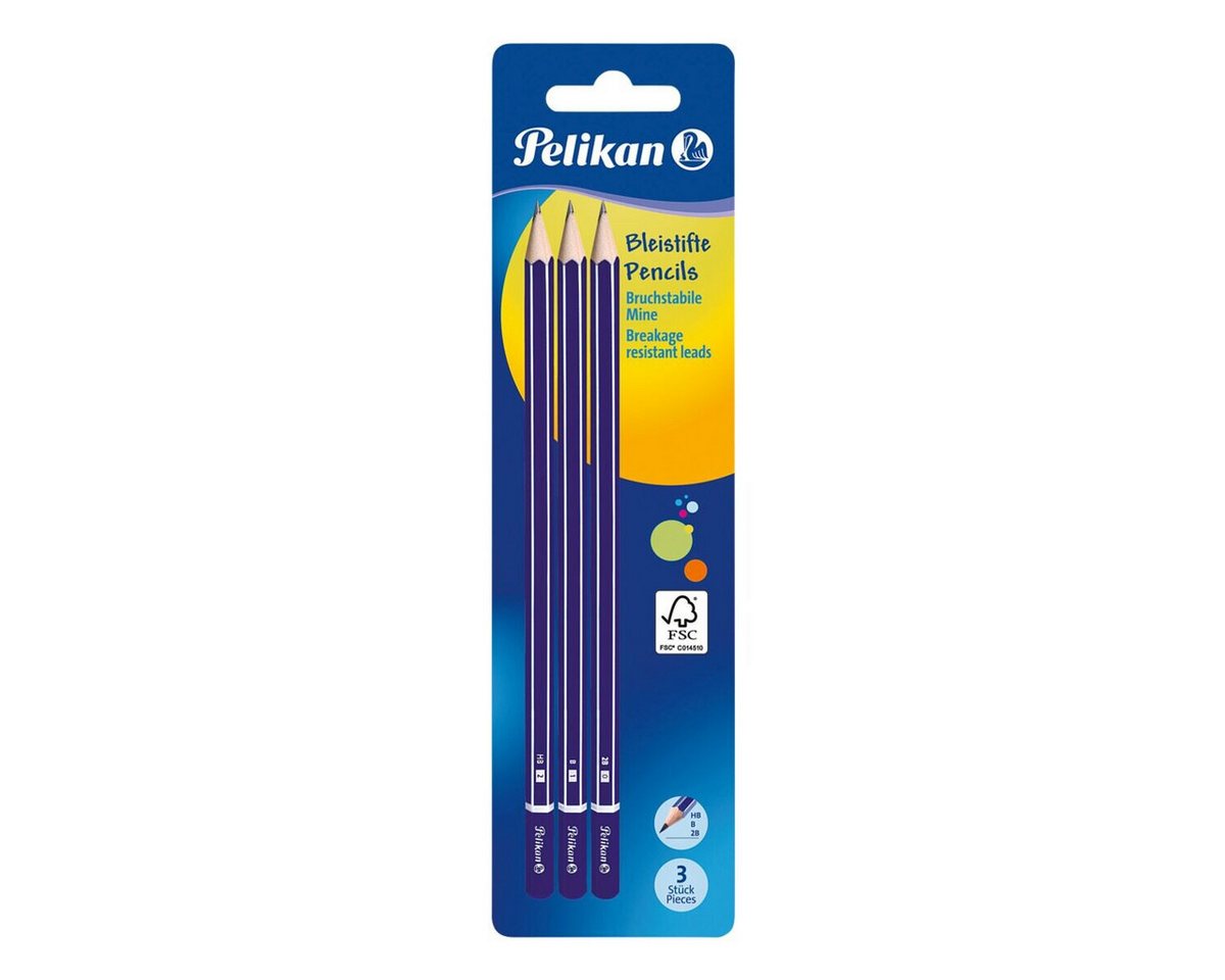 Pelikan Bleistift, (3-tlg), 2B / B / HB – Bild 2 von 2