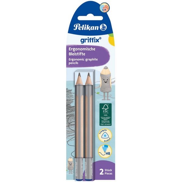 Pelikan Bleistift griffix Bleistift - HB Dreipunktgriff 2 Stück.