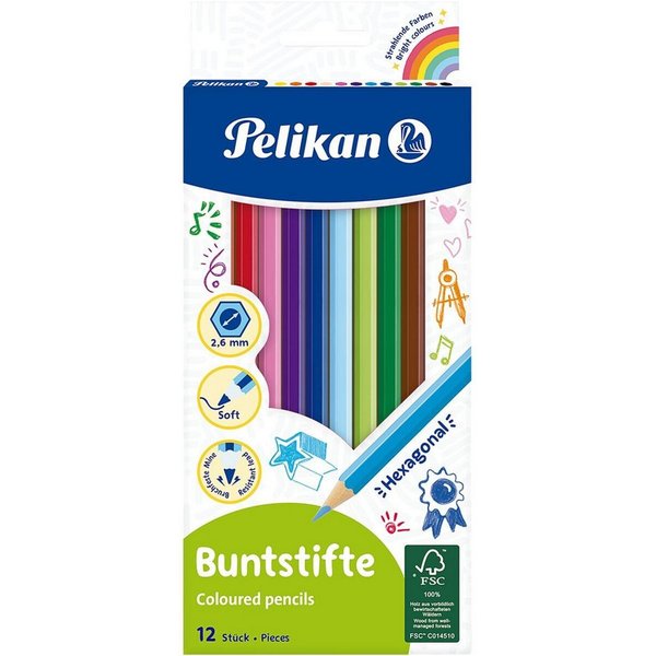Pelikan Buntstift, (12-tlg), mit 3 mm Mine