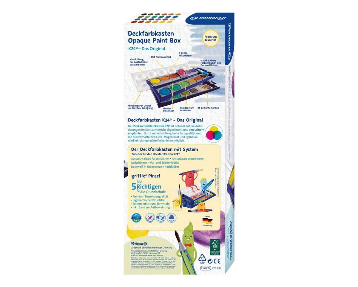 Pelikan Malpalette K24, Malkasten – Bild 3 von 4