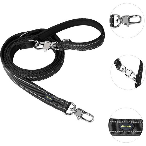 Peluvio Hundeleine AMIGO, (Set), Nylon/verstellbar/reflektierend/2,2 m