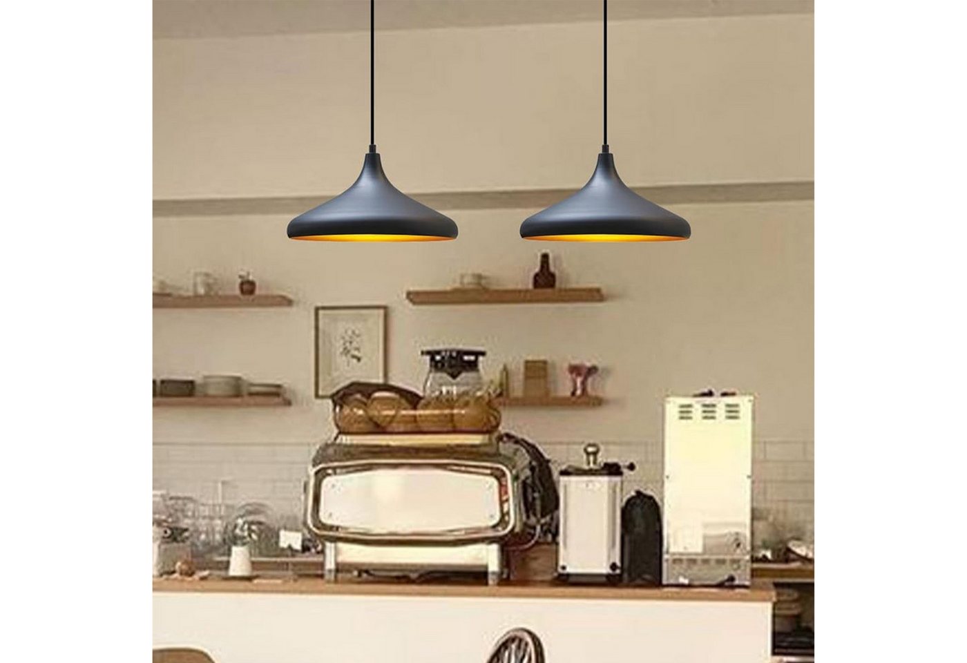 Bamyum Pendelleuchte Bamyum Pendelleuchte, Champion, 2x Metall Lampe Ø 35cm Deckenlampe, ohne Leuchtmittel – Bild 4 von 5