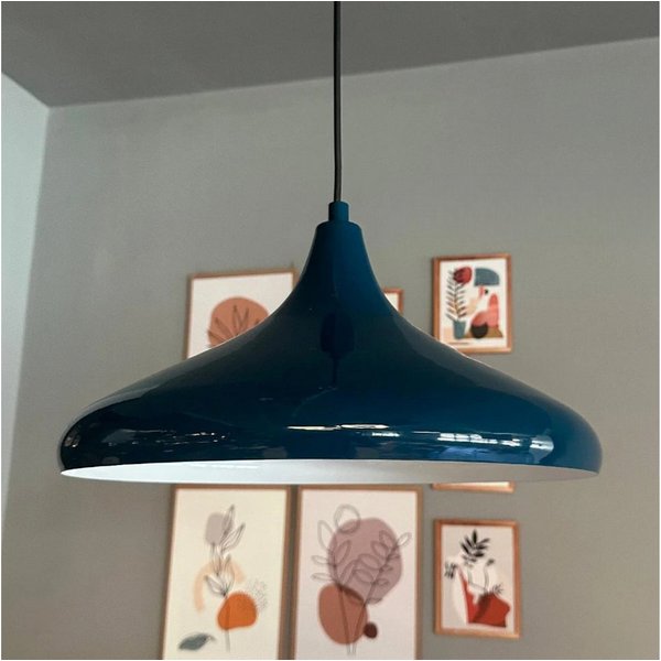 Bamyum Pendelleuchte Bamyum Pendelleuchte Durchmesser 35 cm E27 Metall Moderne Lampe, ohne Leuchtmittel