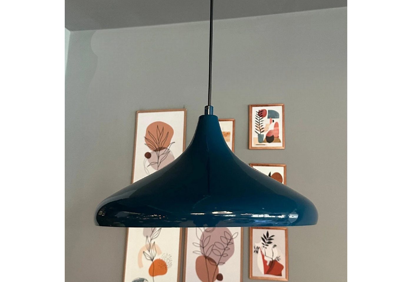 Bamyum Pendelleuchte Bamyum Pendelleuchte Durchmesser 35 cm E27 Metall Moderne Lampe, ohne Leuchtmittel – Bild 3 von 5