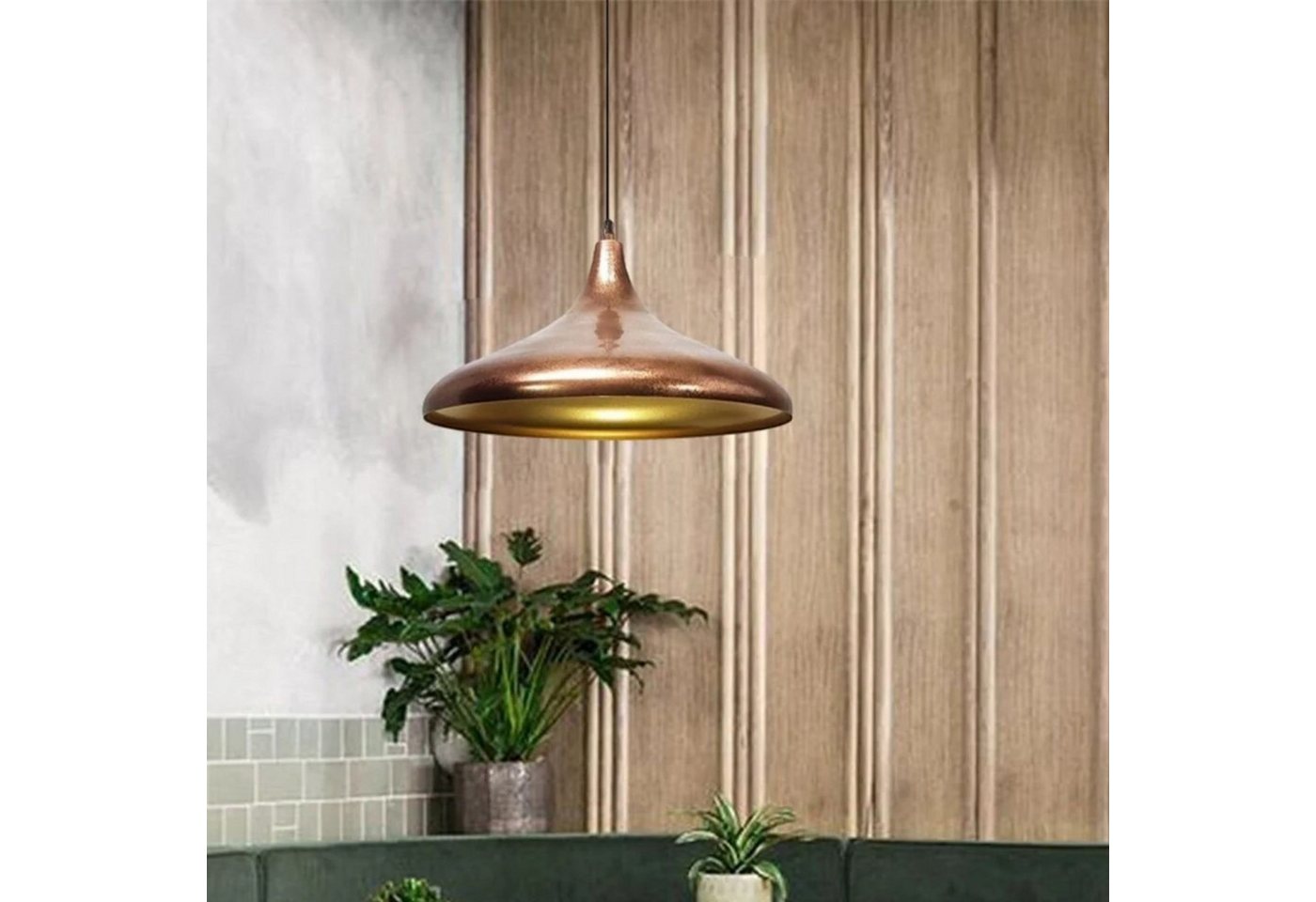 Bamyum Pendelleuchte Bamyum Pendelleuchte Durchmesser 35 cm E27 Metall Moderne Lampe, ohne Leuchtmittel – Bild 4 von 5