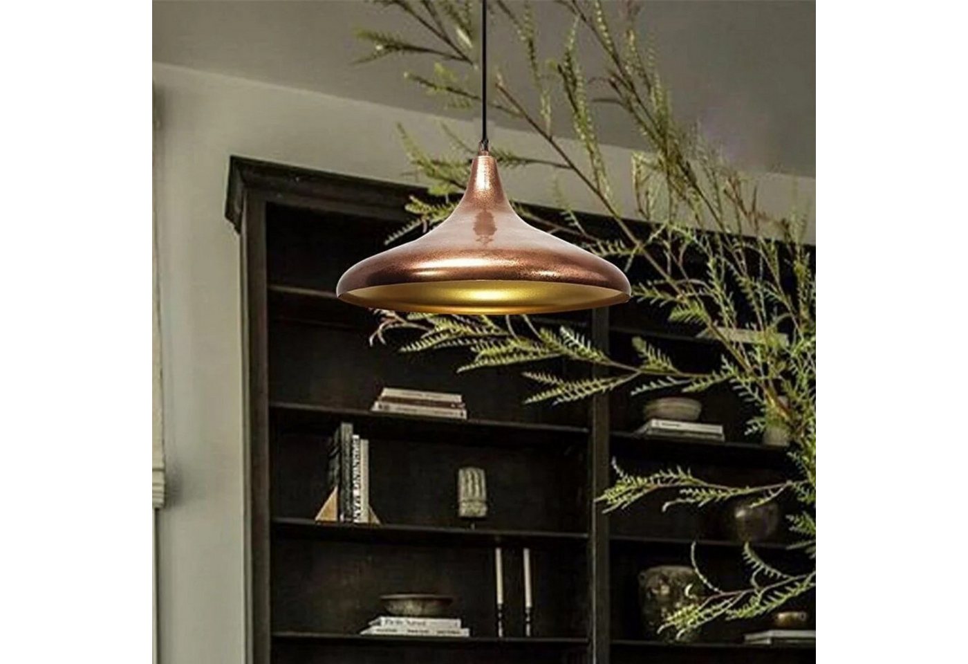Bamyum Pendelleuchte Bamyum Pendelleuchte Durchmesser 35 cm E27 Metall Moderne Lampe, ohne Leuchtmittel – Bild 5 von 5
