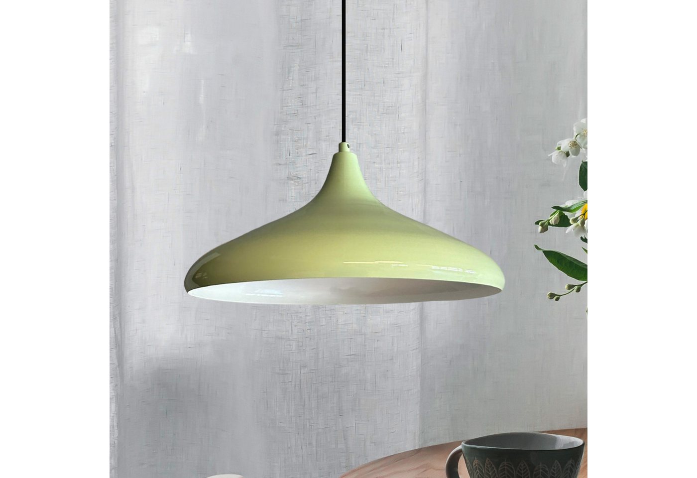 Bamyum Pendelleuchte Bamyum Pendelleuchte Durchmesser 35 cm E27 Metall Moderne Lampe, ohne Leuchtmittel – Bild 2 von 5