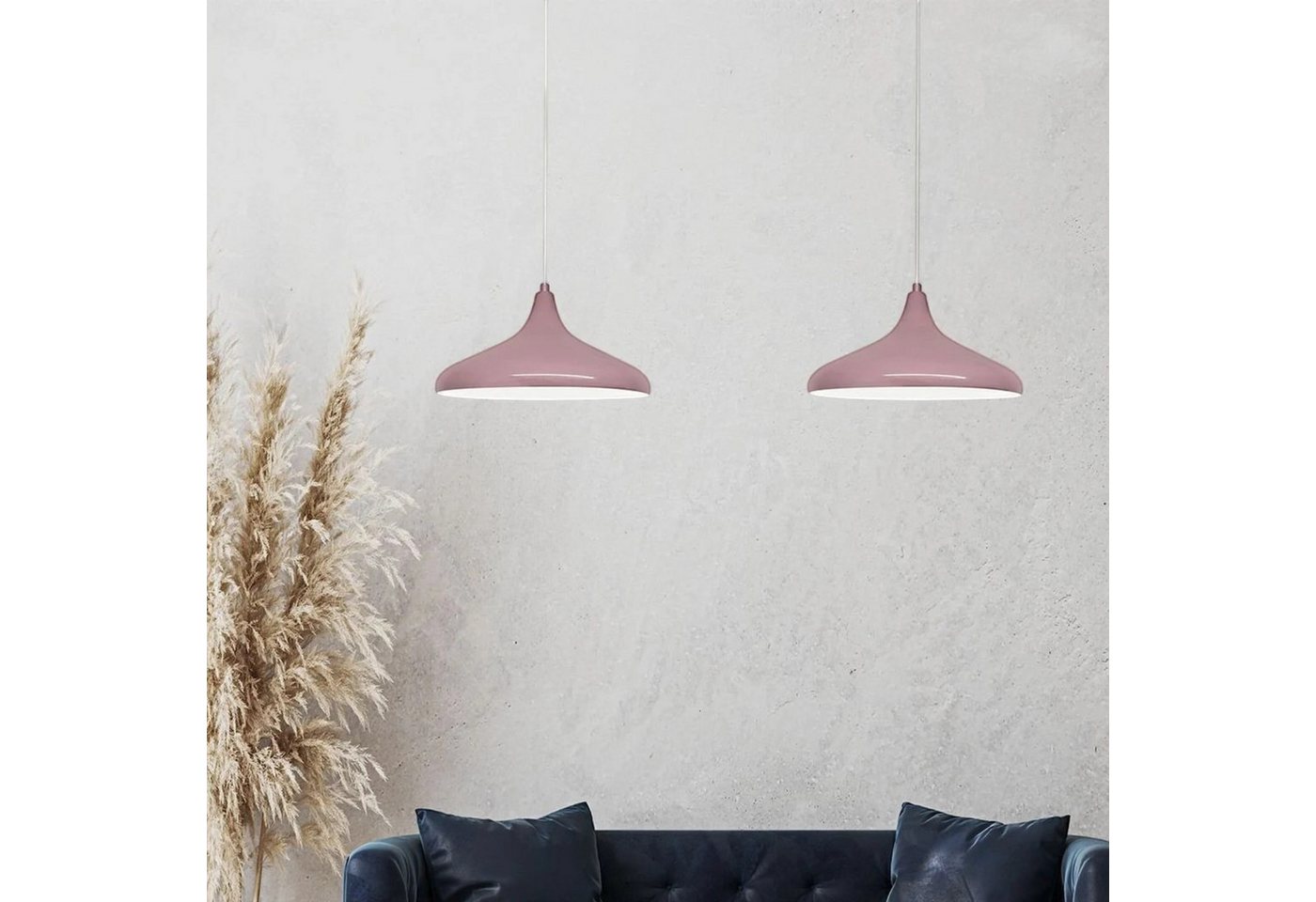 Bamyum Pendelleuchte Bamyum Pendelleuchte Durchmesser 35 cm E27 Metall Moderne Lampe, ohne Leuchtmittel – Bild 4 von 5