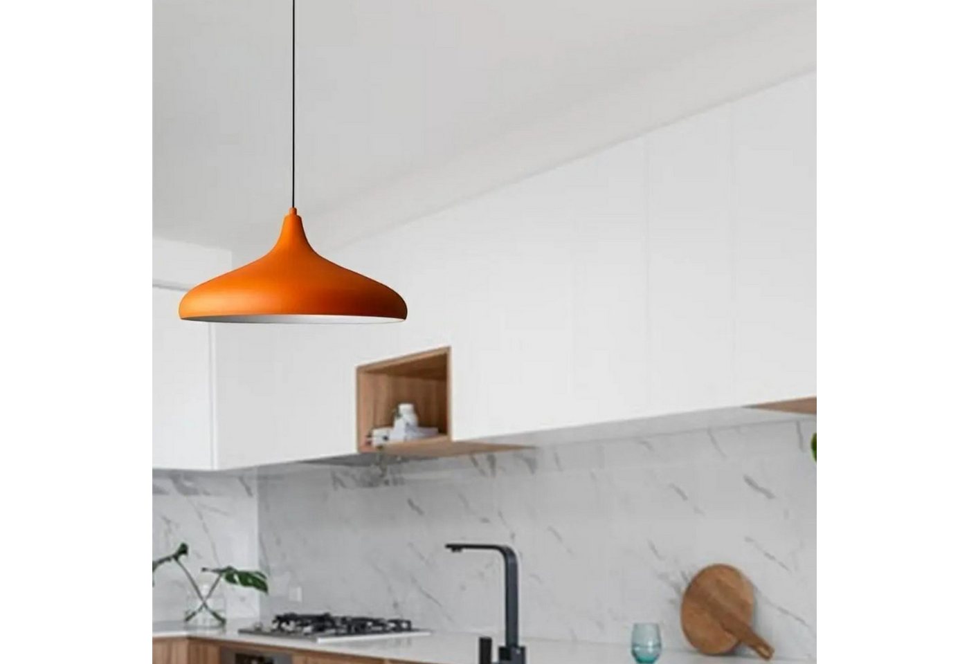 Bamyum Pendelleuchte Bamyum Pendelleuchte Durchmesser 35 cm E27 Metall Moderne Lampe, ohne Leuchtmittel – Bild 3 von 5