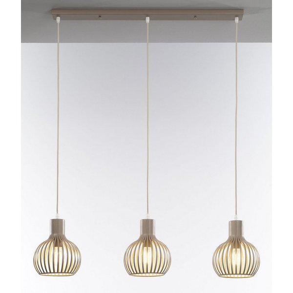 casa NOVA Pendelleuchte casa NOVA Pendelleuchte COLLIN II LBH 94x20x150 cm beige Hängelampe