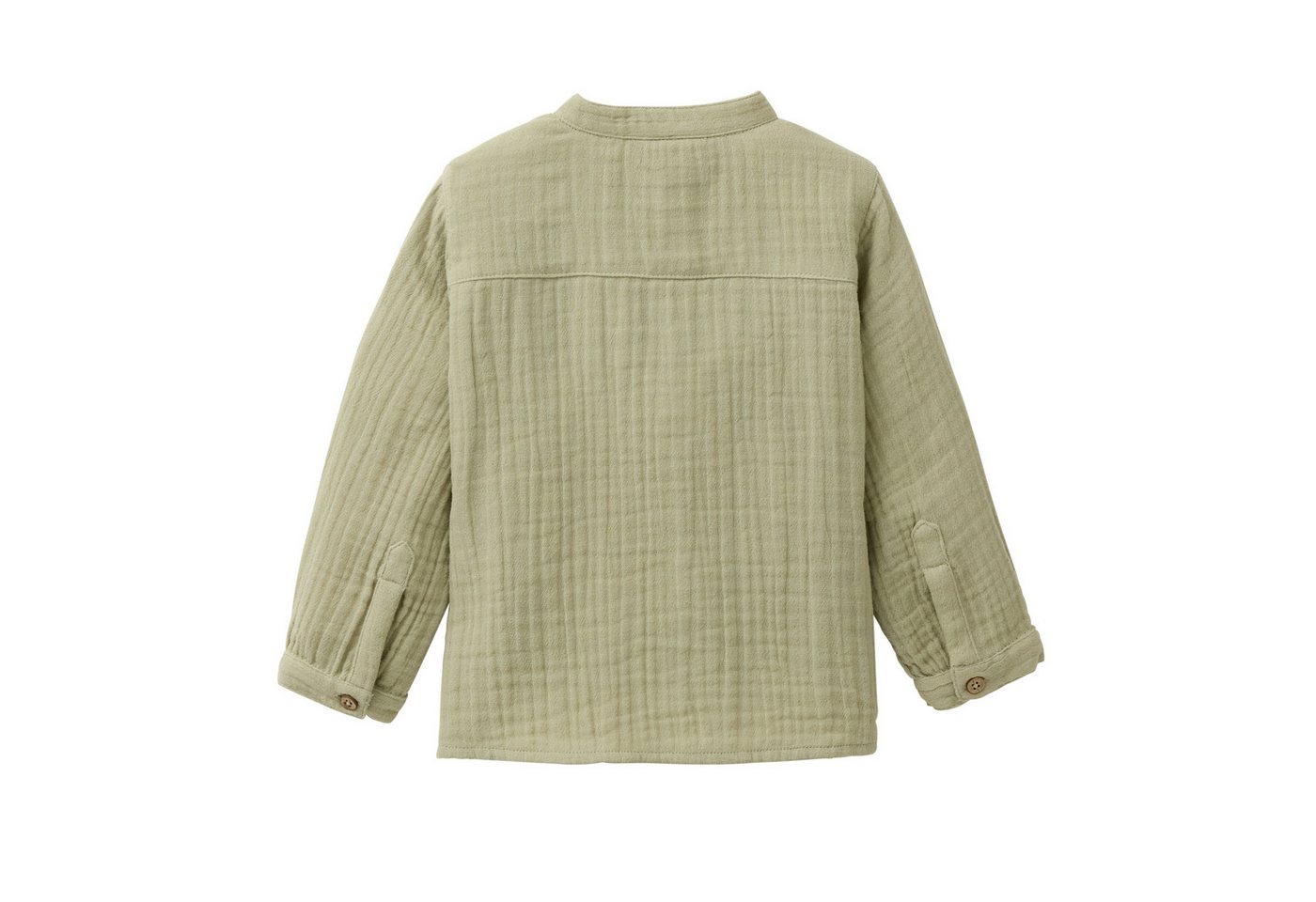 People Wear Organic Langarmhemd, Musselin Freizeithemd GOTS zertifiziert – Bild 2 von 4