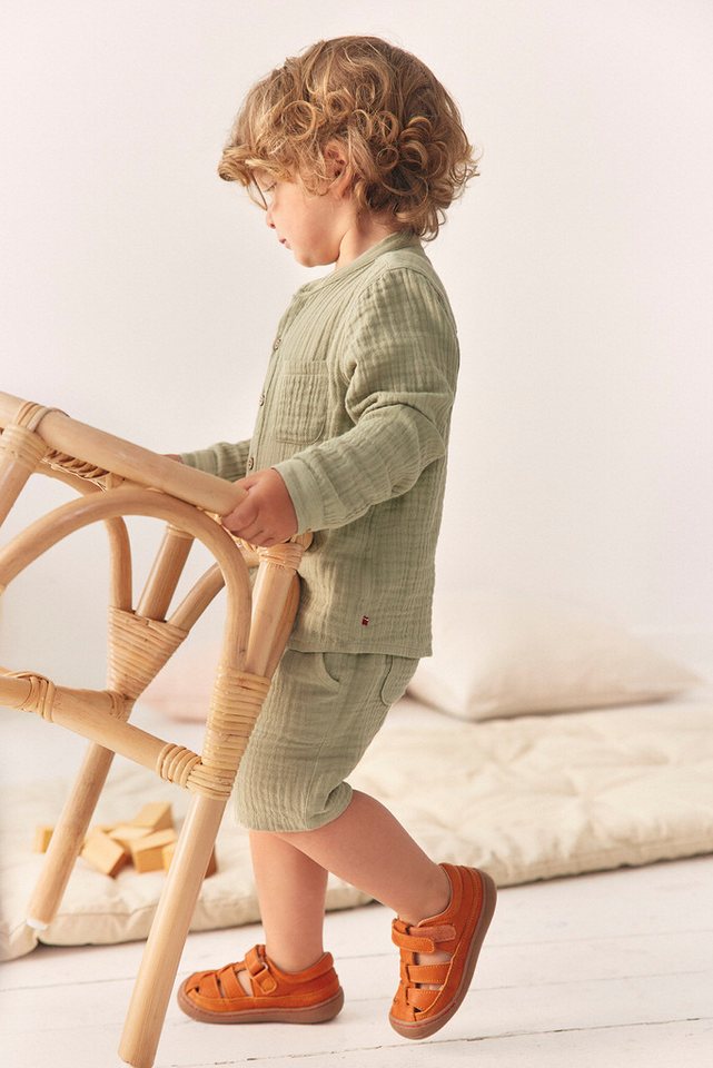 People Wear Organic Langarmhemd, Musselin Freizeithemd GOTS zertifiziert – Bild 4 von 4