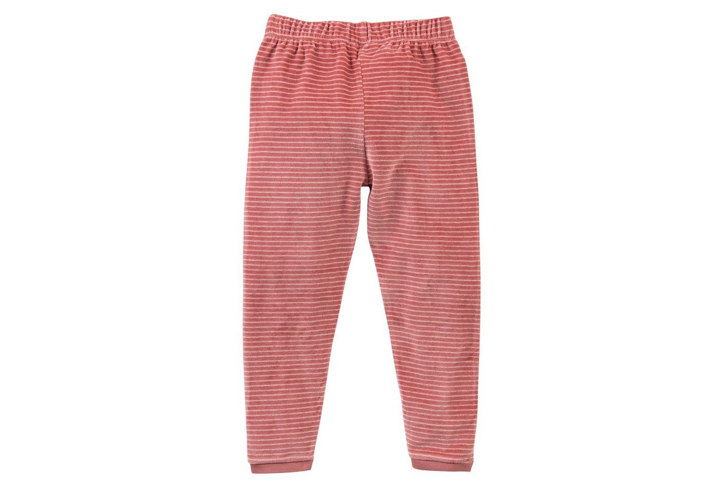 People Wear Organic Pyjama Nicki, Mädchen Langarm Schlafanzug, rosa geringelt, aus Bio Baumwolle – Bild 5 von 5