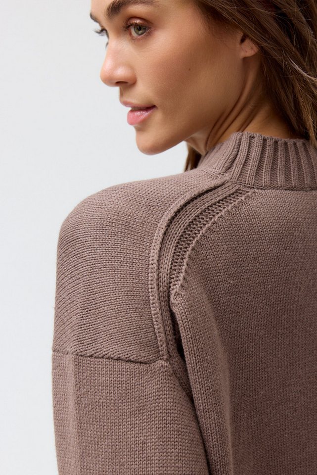 People Wear Organic Strickpullover Beige Mélange GOTS zertifiziert – Bild 3 von 5