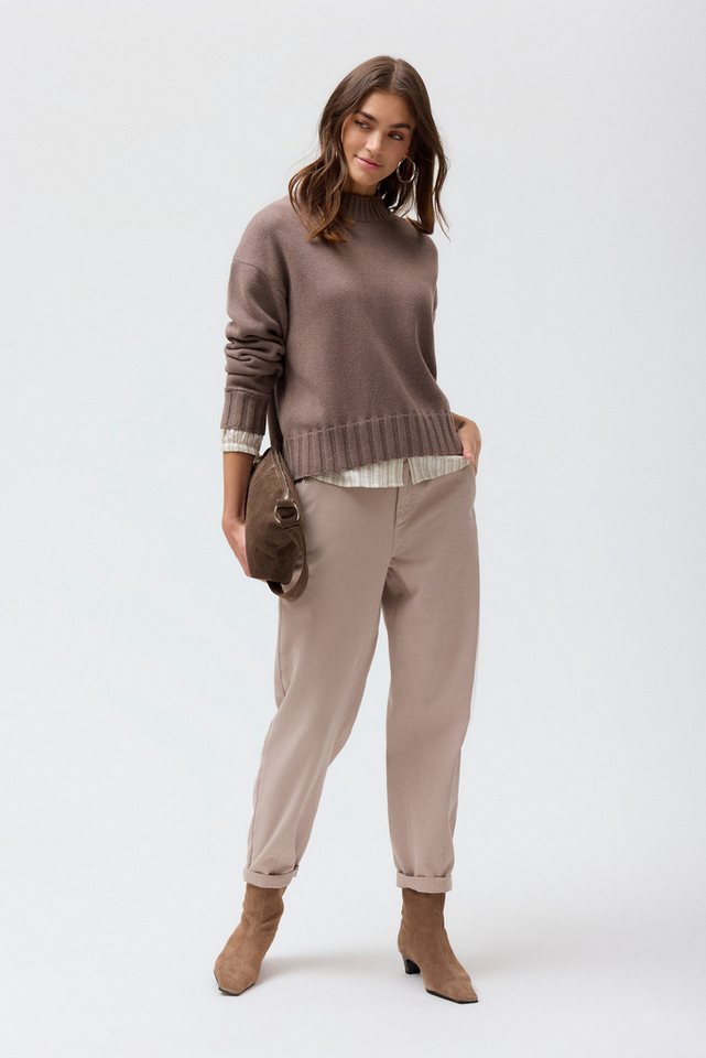 People Wear Organic Strickpullover Beige Mélange GOTS zertifiziert – Bild 5 von 5