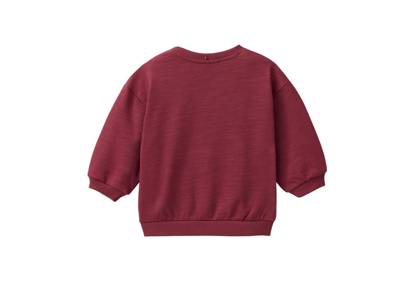People Wear Organic Sweatshirt rot uni, "Katzen" GOTS zertifiziert – Bild 3 von 4