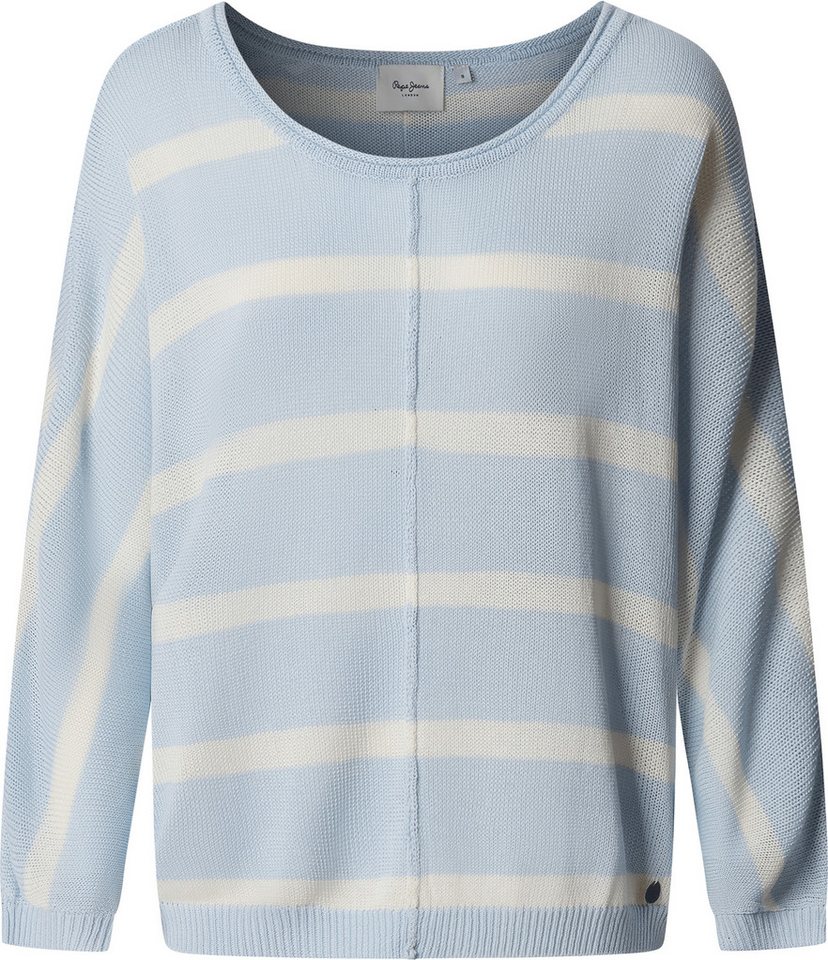 Pepe Jeans Strickpullover ALBERTA im Streifen-Design, locker geschnitten – Bild 2 von 5