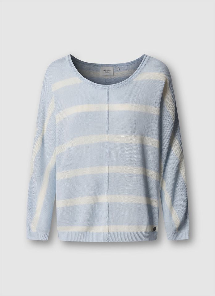 Pepe Jeans Strickpullover ALBERTA im Streifen-Design, locker geschnitten – Bild 3 von 5
