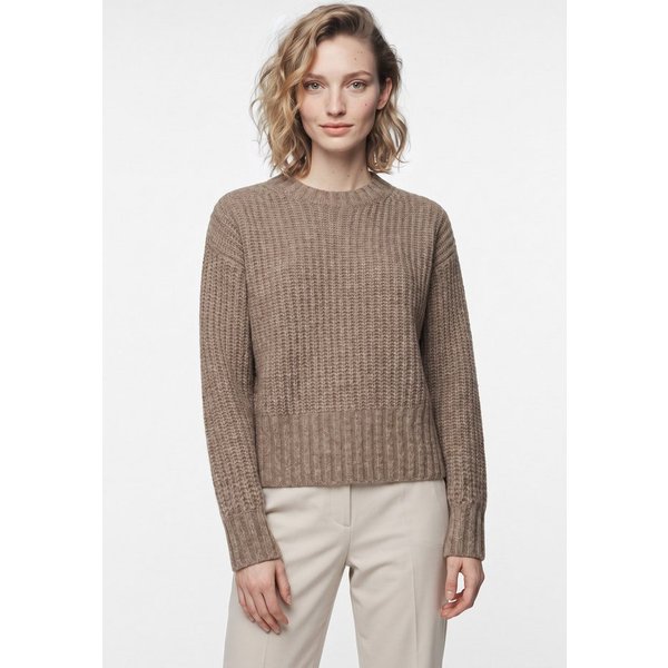 Pepe Jeans Strickpullover ASHLEY CREW mit Rundhalsausschnitt, Materialmix