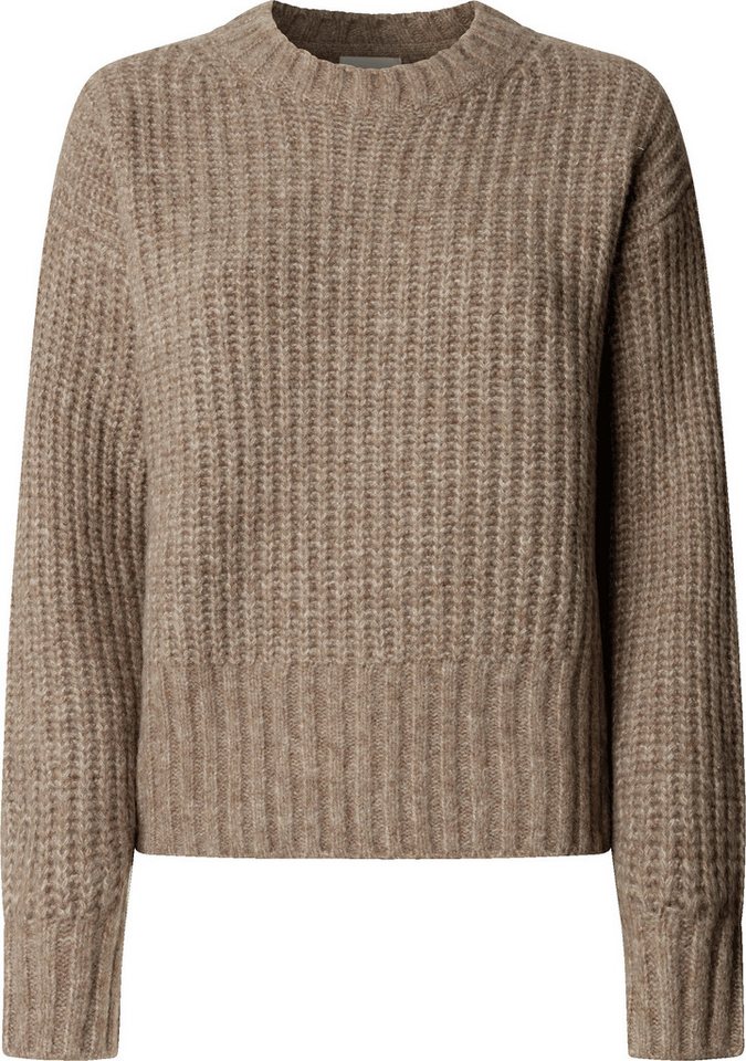 Pepe Jeans Strickpullover ASHLEY CREW mit Rundhalsausschnitt, Materialmix – Bild 2 von 5