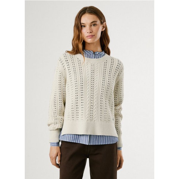 Pepe Jeans Strickpullover CANDIDE mit Lochmuster